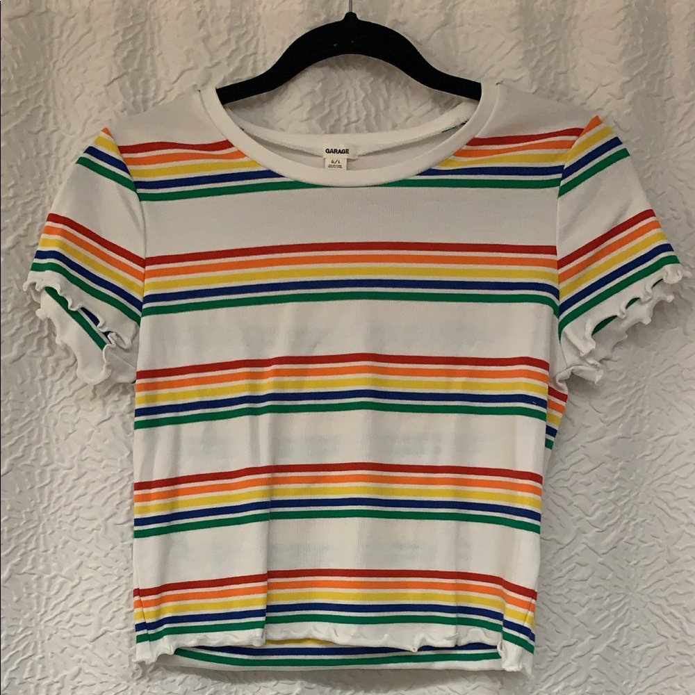 GARAGE - Rainbow Crop T